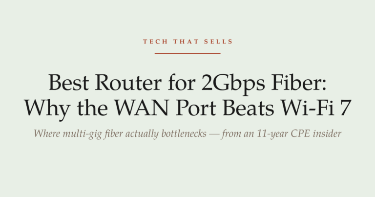 Best router for 2Gbps fiber — why the WAN port matters more than Wi-Fi 7