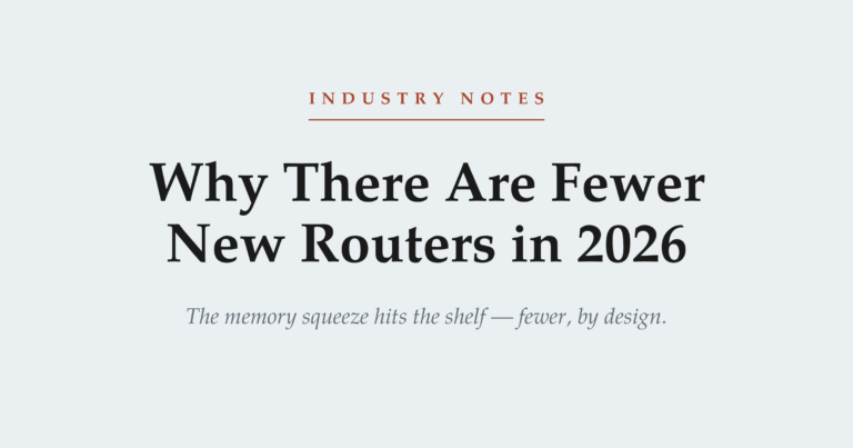 Fewer, by design: why there are fewer new routers in 2026