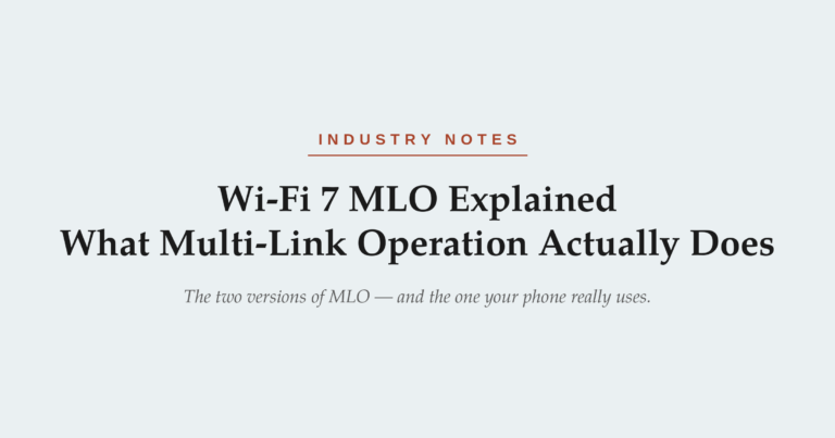 Wi-Fi 7 MLO explained — what Multi-Link Operation actually does and the part the marketing skips.
