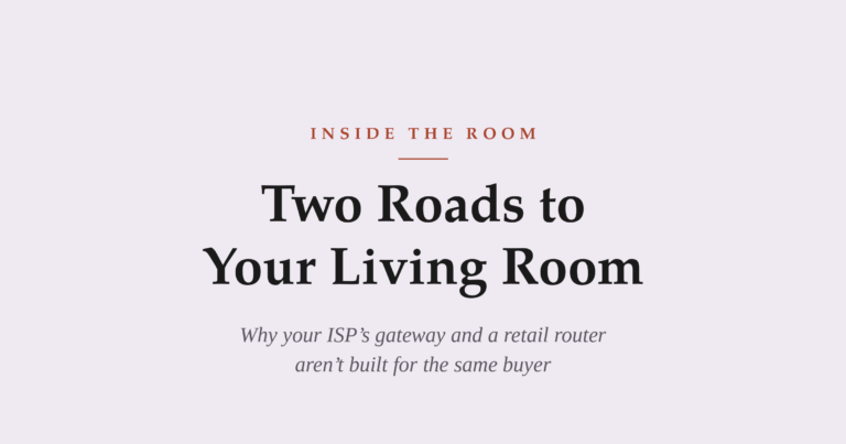 ISP gateway vs retail router — two roads to your living room