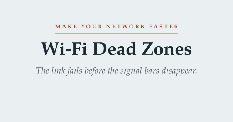 Featured image for Wi-Fi Dead Zones: How to Find and Fix Them, from the Make Your Network Faster series on Janus CPE